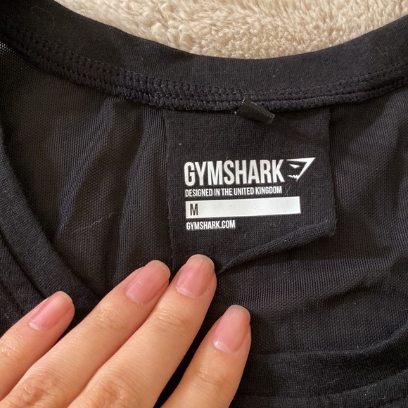 Gymshark Crop Mesh Back Tank - Black - Medium - Picture 4 of 9